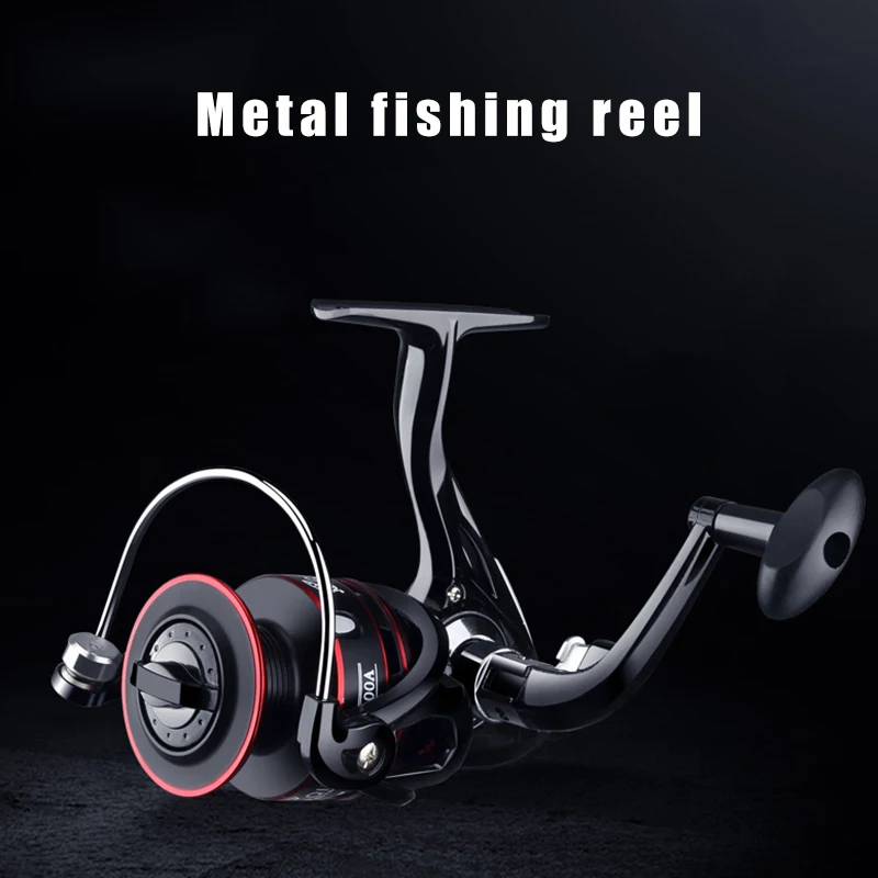 

Hot sale Metal Powerful Fishing Reels Ultra Smooth Left/Right Interchangeable With Foldable Handle High Capacity Metal Spool FK8