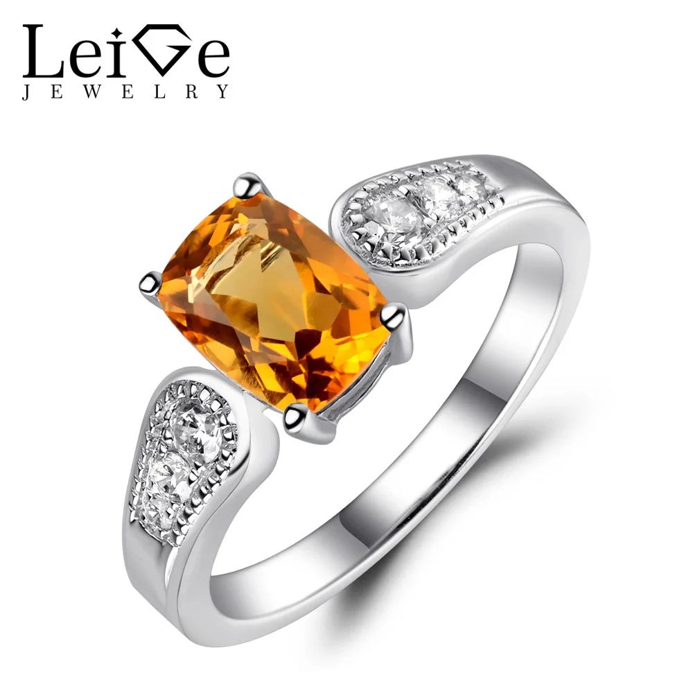 Украшения leige стерлингового серебра 925 кольцо с топазом натуральный желтый кварц камень обещание кольца на годовщину для Для женщин подушка Украшения leige стерлингового серебра 925 кольцо с топазом натуральный желтый кварц камень обещание кольца на годовщину для Для женщин подушка