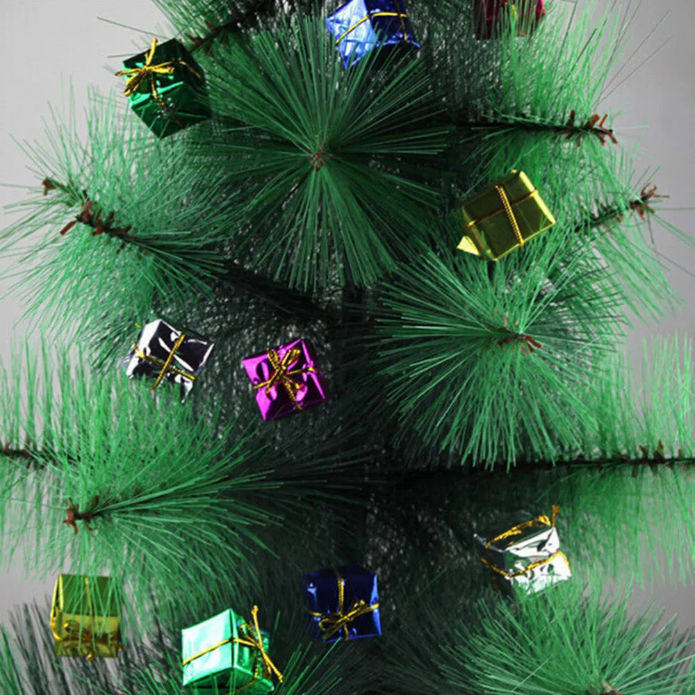 

12Pcs/Set Shinny Gift Boxes Package Party Christmas Tree Hanging Decor Multi-colour Xmas Ornament Decoration