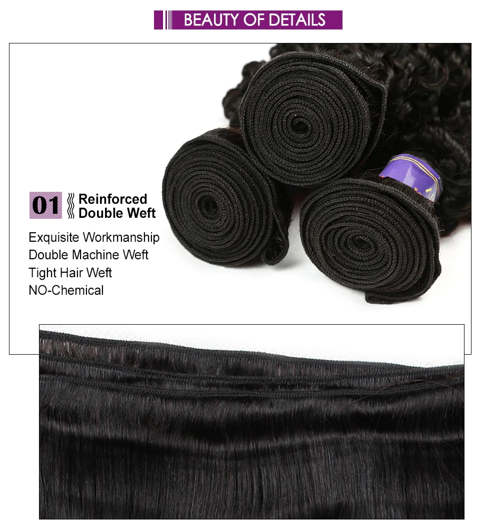 Allove Curly Hair Wave Bundles With Closure (14)