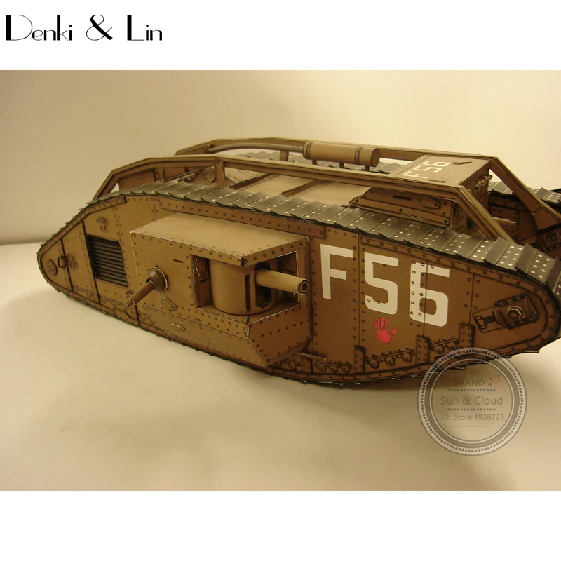 1:25 DIY 3D 41X16 см британская Марка IV бумажная модель танка Первая мировая война сборка ручная работа игра-головоломка DIY Детская игрушка Denki& Lin
