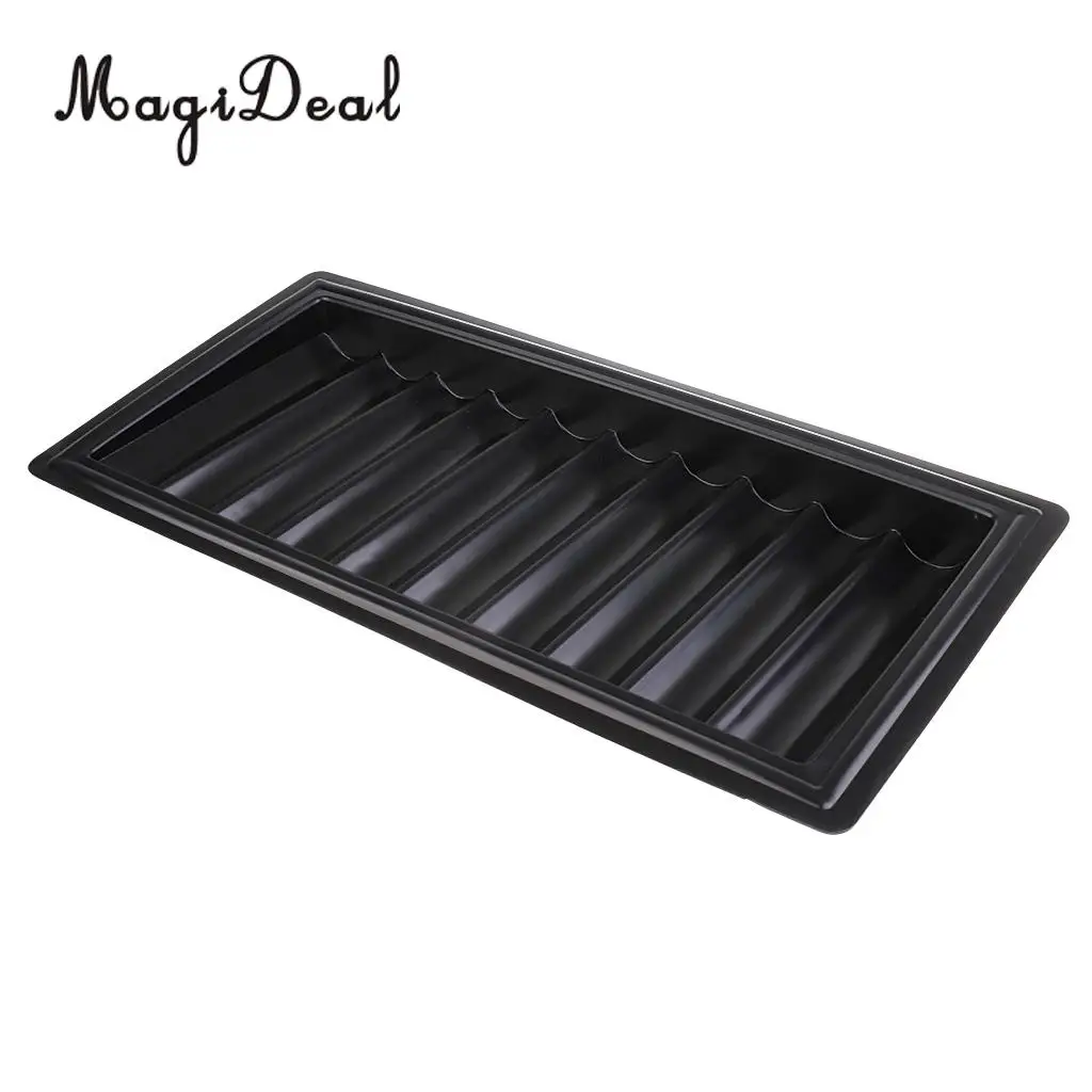 MagiDeal High Quality 1Pc Poker Chips Tray Storage Case 500 Chips for Funny Party Club Home Casino Game Acce Black Novelty Gifts