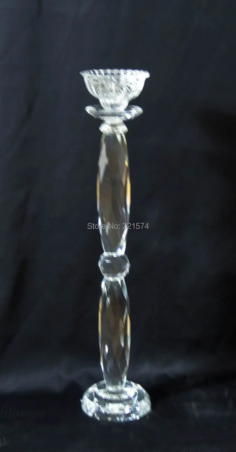 Crystal Candle Holder with Bowl 80cm Tall Table Centerpiece Wedding