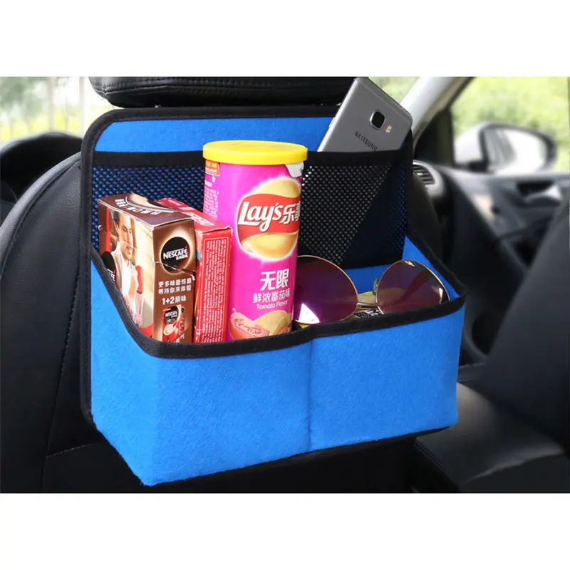 Encell Car Storage Bag Trash Seat Back Garbage Bags Waterproof Travel Storage Stowing Tidying