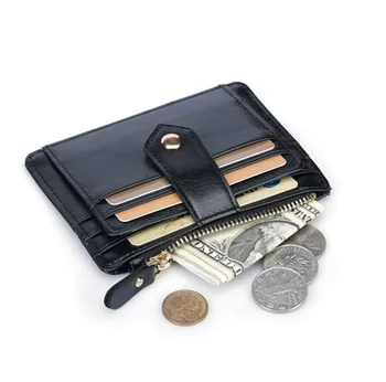

Wholesale Hot Sell Men Card Holder Fashion Men's Credit Card Holder Mini Card Id Holders Small Coin Pocket With Photo Pocket