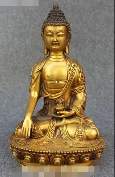 

Tibetan BUddhism Bronze Gilt Seat Shakyamuni Sakyamuni Amitabha Buddha Statue