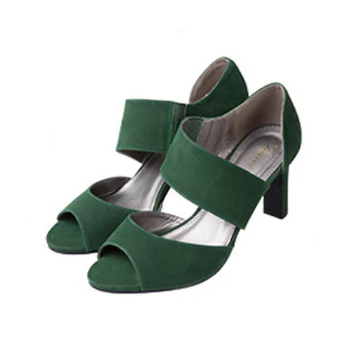

Exporting to Japan high quality comfortable Rome style high heel elastic Women sandals 35-40 size