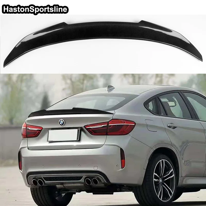 

X6 F16 PSM Style Carbon Fiber Auto Car Rear Body Kit Trunk Spoiler Wing for BMW X6 F16 2014-2017