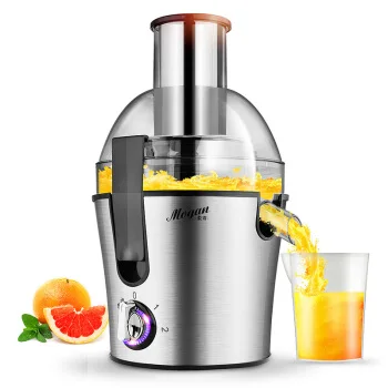 

Large Diameter Home Electric Juicer Stainless Steel Body Fruit and Vegetable Residue Separation Stainless Steel Mixer