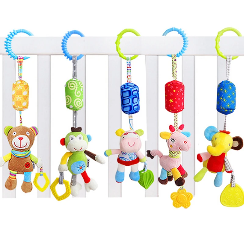 New Baby Crib Stroller Cot Buggy Pram Car Seat Hanging Bell Rattles