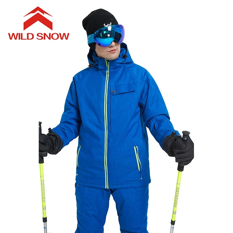 sal Circunstancias imprevistas Demostrar Wild Snow traje de esquí de marca para hombre, impermeable, a prueba de  viento, espesar, ropa de nieve cálida, conjuntos de esquí, chaqueta, trajes  de esquí y snowboard|Chaquetas de esquiar| - AliExpress