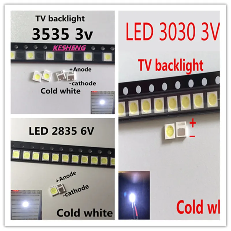 Для LG led ТВ ПОДСВЕТКА 8520 2835 3030 3535 4014 3014 3V 6V комплект electronique светодиодные Запчасти для ЖК-пакет в ассортименте комплект холодный белый