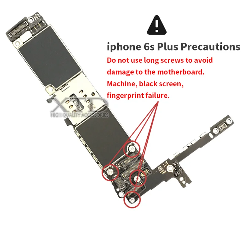 Оригинальная разблокированная материнская плата для iphone 6s Plus с сенсорным ID, материнская плата для мобильного телефона iphone 6SP с чипами, 16 ГБ/64 Гб/128 ГБ