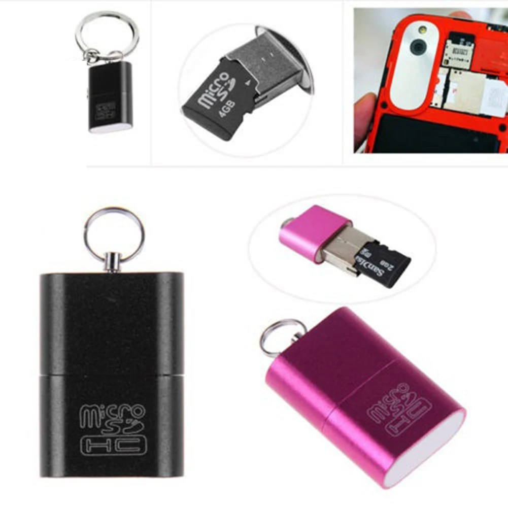 Новый Полезный мини USB 2,0 Micro SD TF T-Flash карта памяти адаптер до 480 Мбит/с