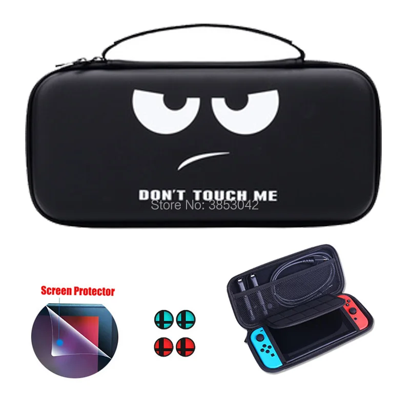 

Portable Hard Shell Carrying Bag Case For Nintend Nitendo Switch NS Console with Screen Protector and Joy Con Thumb Grips