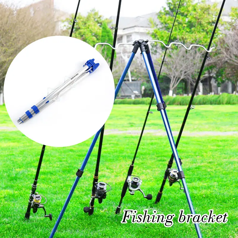 

1.25m New Fishing Rod Tripod Aluminum Alloy Bracket Insert Outdoor Sea Beach 3 Telescopic Legs Fishing Rod Fishing Tackle Tool