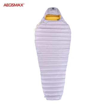 

New Models Aegismax LETO ULTRA DRY Water Repellent White Goose Down Mummy Soft touch Nylon Cosy Outdoor Sleeping bag Superior