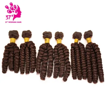 

Dream ice's Loose Wave Hair Pieces Synthetic Hair Weaving Natural Color Hair 200g 2x10inch 2x12inch 2x14inch