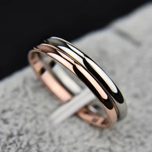 1 pc quente simples unissex 2mm mulheres homens aniversário sólido casais anéis liga de casamento suave moda jóias presente(China)
