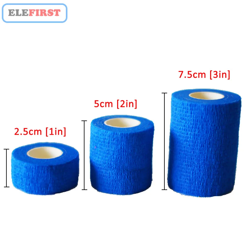 1 шт. &quotx5Yards/ 2&quot x5Yards Цветные самоклеящиеся нетканые эластичные бинты сплоченные