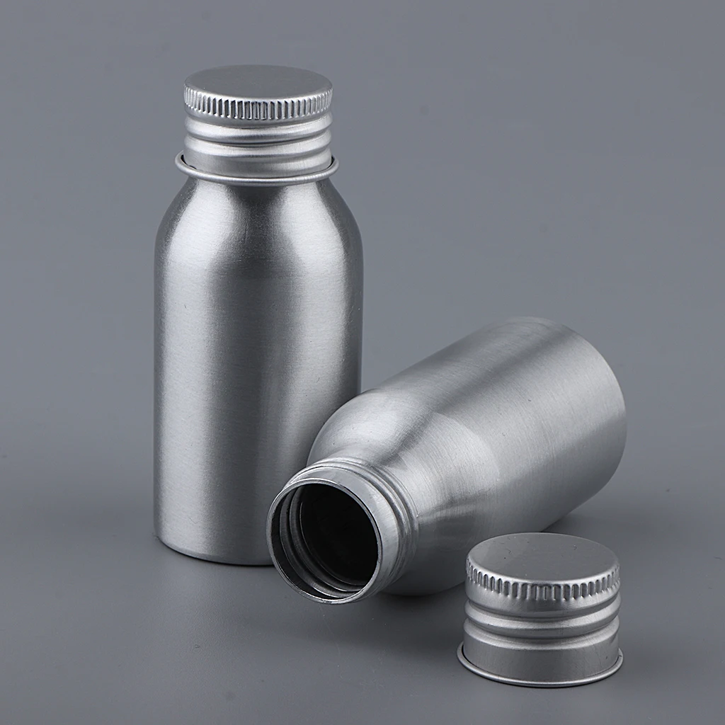 2Pcs Empty Cosmetics Storage Bottles with Screw Cap Containers for Shampoo, Lotions, Liquid Body Soap, Cream