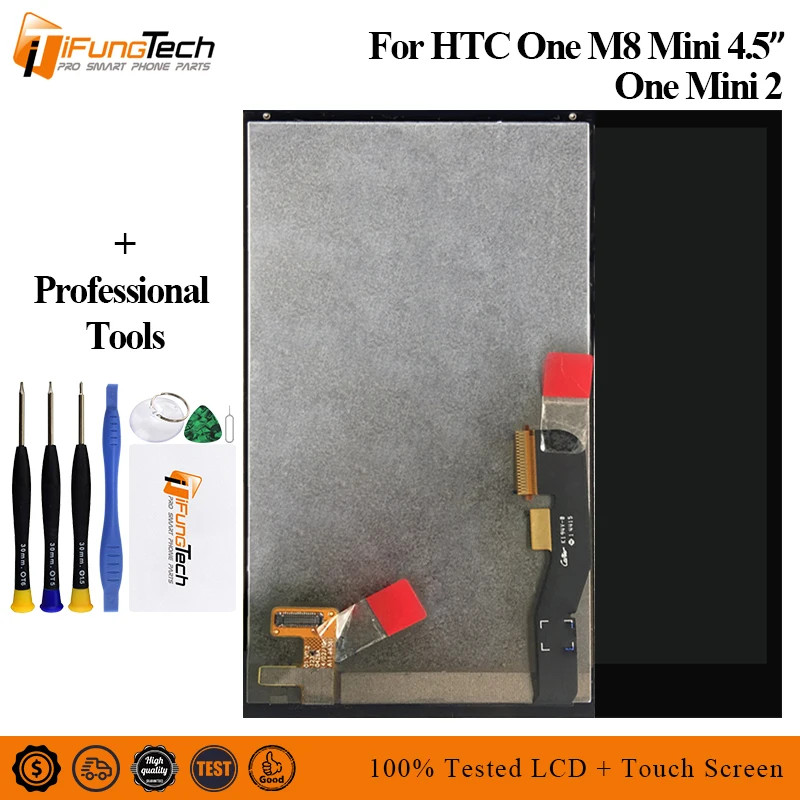 Для HTC One Mini 2 ЖК-дисплей сенсорный экран дигитайзер с рамкой для 2/m8 mini Замена |