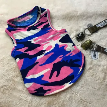 

Fashion Dog Tshirt Dog Vest Camouflage Tshirt Vest CharmingComfortable Clothes Dog Supplies Spring and Summer Costume