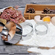 5 шт./компл. круглый Форма мусс кольца Нержавеющая сталь круг нож для разрезания торта прессформы выпечки инструменты