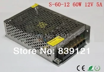 

Free ship 60W 12V 5A Switching Power Supply With Current Control Charger LED