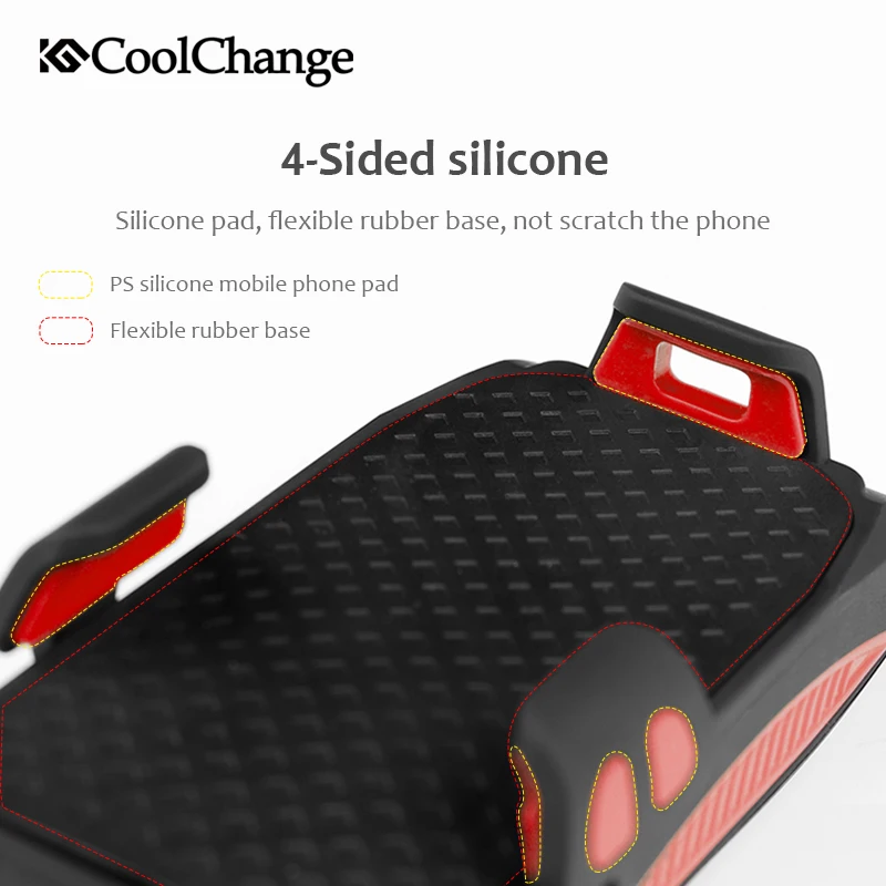Велосипедный звонок CoolChange 4 в 1 держатель телефона для горного велосипеда