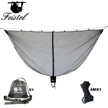 

Hammock Bug Mosquito Net Polyester Fabric for 360 Degree Protection Dual Sided Diagonal Zipper