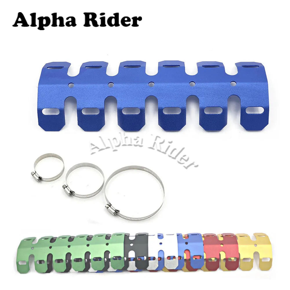 

For Yamaha YZ 85 125 250 450 WR 125X 250R/F 450R/F TTR PW XTZ YZ-F Exhaust Muffler Pipe Leg Protector Curve Heat Shield Cover