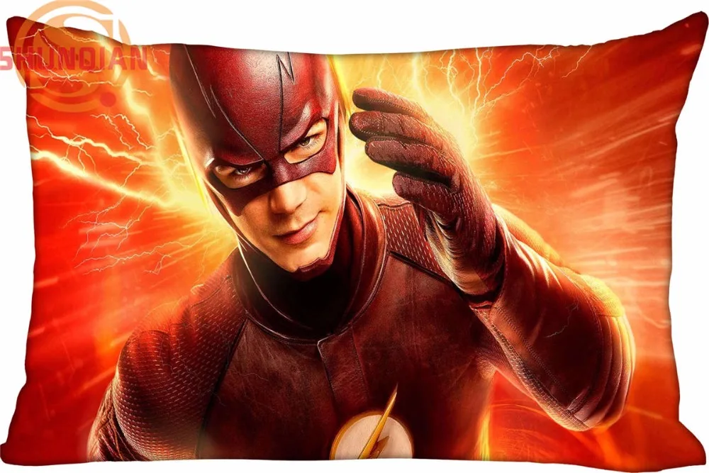 Hot Nice The Flash Rectangle Pillowcase zipper Wedding Custom Pillow