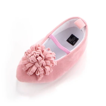

Baby Girls Bow Leather First Walkers Shoes Soft Soled Non-slip Footwear Crib Lace-up Shoes Pointed Stamens Cute Shoes M1