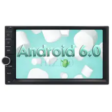 4G QuadCore Pure Android 6.0 Car Multimedia Player Car PC Tablet Double 2din 7”GPS Navigation Car Stereo Radio Bluetooth NO DVD