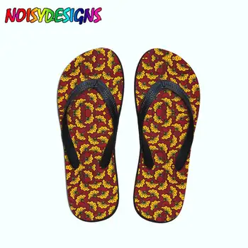 

NOISYDESIGNS Womnen Summer Beach Flip Flops Fashion African Style Slippers Female Light Weight Sandals Ladies Flat Shoes