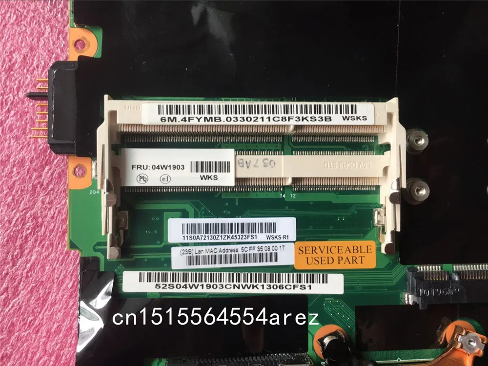 Оригинальная материнская плата Lenovo ThinkPad T410S i5 для ноутбука 04W1903|Материнские