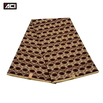 

ACI African Ankara Fabric Ghana Wax Prints 6 Yards/Piece Cheaper Price African Wax Fabric Tissu Africain Batik Wax For Wedding