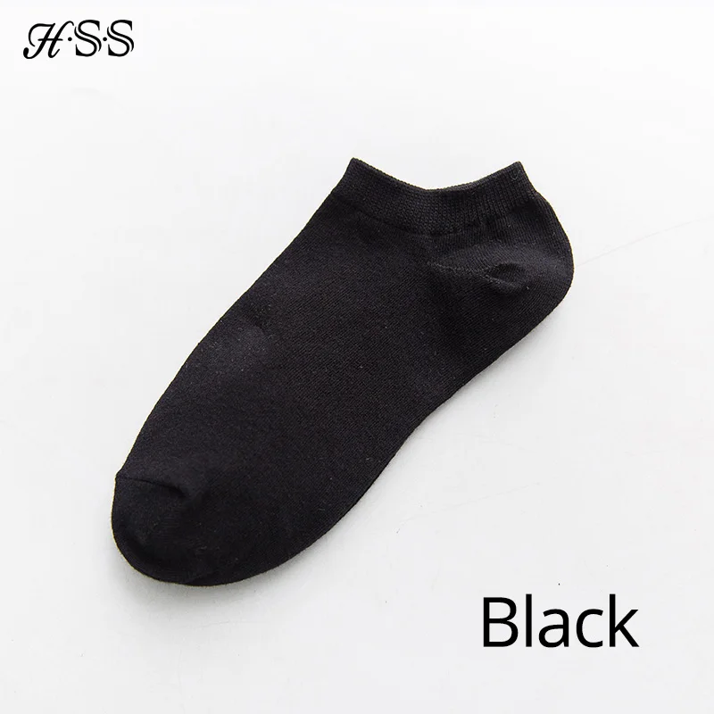 HSS/Брендовые женские хлопковые носки, 10 шт. милые носки ярких цветов высокое качество, сушильные кроссовки, черные носки для девушек - Цвет: Black