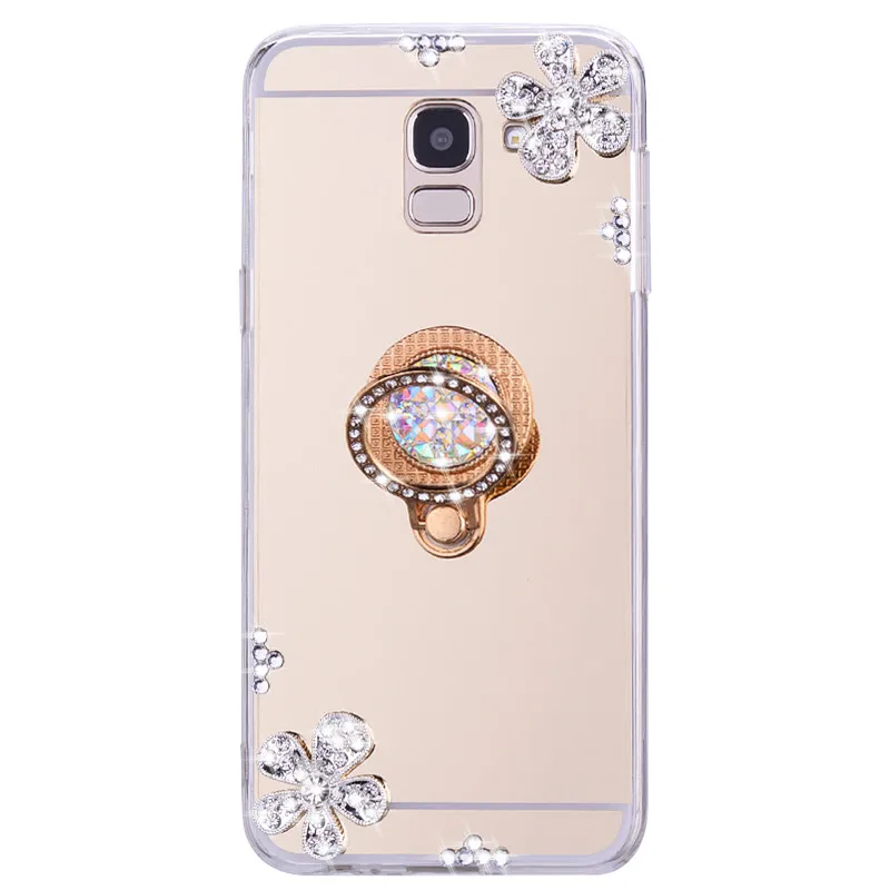 Bling 3D зеркальный чехол для Samsung galaxy A51 A71 A6 PLUS J4 J6 A8 J2 PRO A9 A7 2018 A50 A20 A30 A10 A70 A40 с кольцом