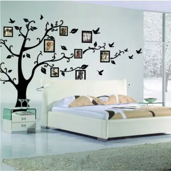 

Large Family Photo Frame Tree Bird Quotes Wall Sticker Art Decals Home Decor