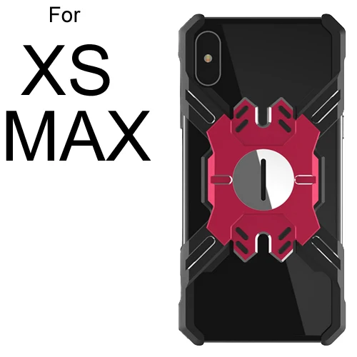 Металлический бампер рамки чехол для iPhone XS Max, Heavy Duty панцири противоударный алюминий сплав защитный в виде ракушки - Цвет: For iphone XS MAX