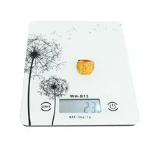 5 кг 1 г lcd Цифровые кухонные весы Закаленное стекло бытовые кухонные весы тензометрический датчик кухонные инструменты диета баланс веса