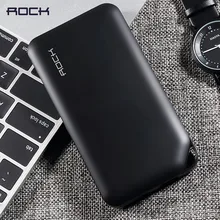 ROCK 10000mAh Polymer Power Bank for Xiaomi for iPhone, Portable Slim 10000 mAh Power bank External Battery powerbank charger