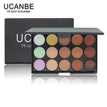 UCANBE Brand 1 PCS Professional 15 Color Camouflage Facial Concealer Palettes Neutral Contour Cream Makeup set Cosmetic