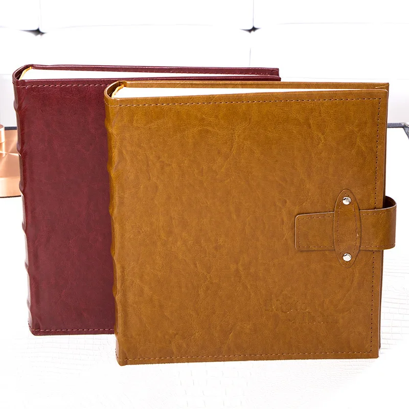 7 inches 5R New PU Leather Cheap Photo Album With Message Line 200