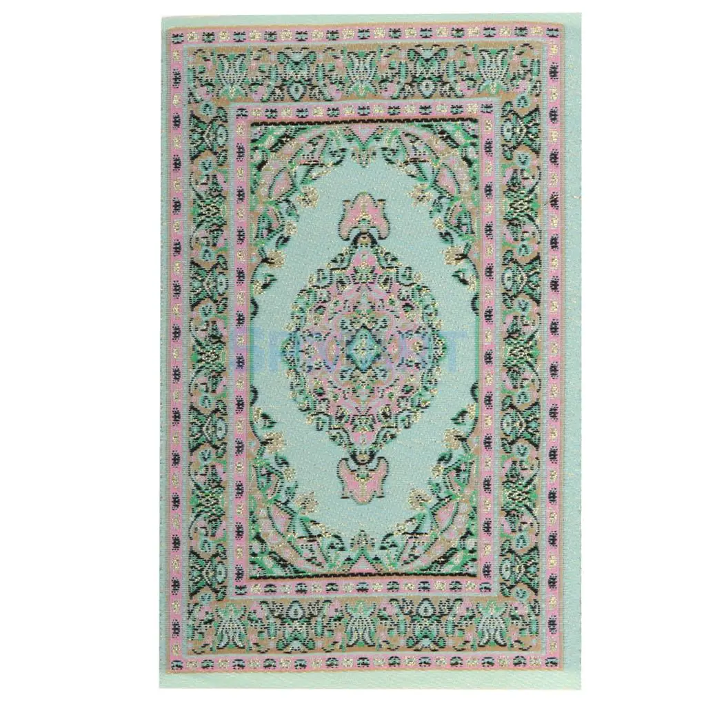1/12 Scale Dollhouse Miniature Turkish Style Area Rug/Carpet/Mat Floor Coverings for Dolls House Any Rooms Furniture Decor Accs