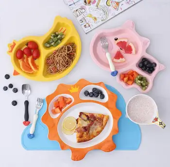 

New products creative animals plates ceramic tiles piglets chicks lions and children's tableware