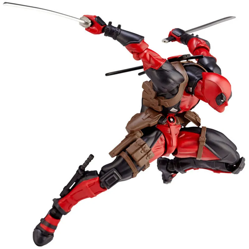 Deadpool Revoltech Marvel X Men фигурка Уэйд Уинстон кукла Вильсон с мечом 16 см легенды No.001