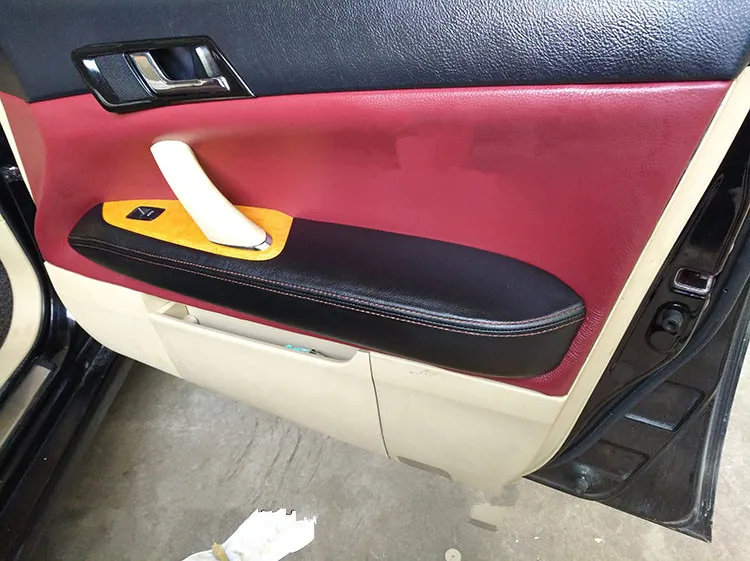 

8PCS Customzied Color Microfibre Leather Door Interior Panel Armrest Cover For Toyota Mark X Reiz 2005 06 07 08 09 AB246